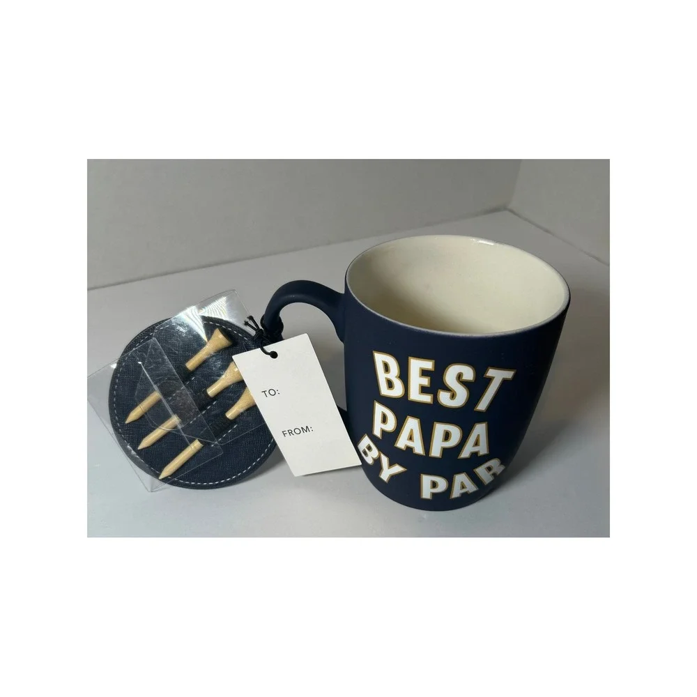 Dwell Studio Best Papa Golf Mug & Luggage Tag Gift Set - Picture 2 of 8
